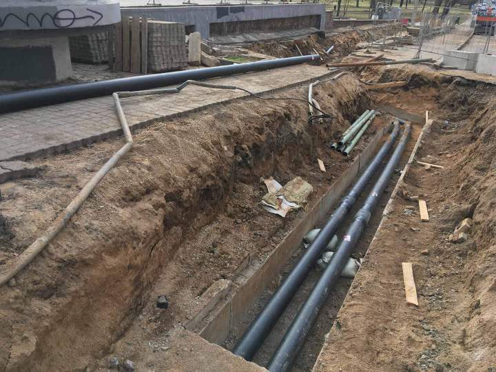 Raccordement réseaux d'eaux usées Laluque